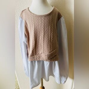 Girls sweater blouse
